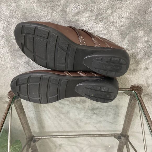 Naturalizer Nasan comfort shoes women’s SZ 8 Brown Leather Slip On Loafers Flex - Picture 8 of 11